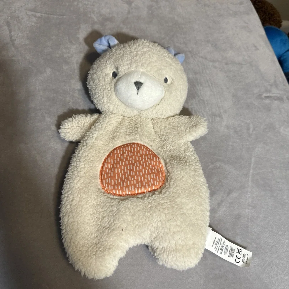 Ingenuity Premium Soft Plush Soothing Bean Bag Lovey - Nate the‎ Teddy Bear